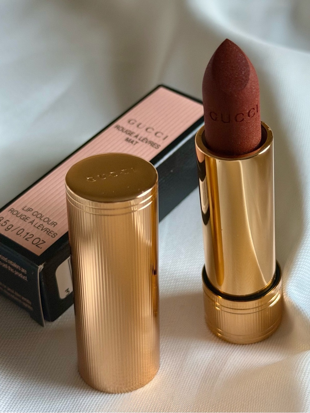 Gucci Matte Lipstick - LUCY DARK ORANGE
